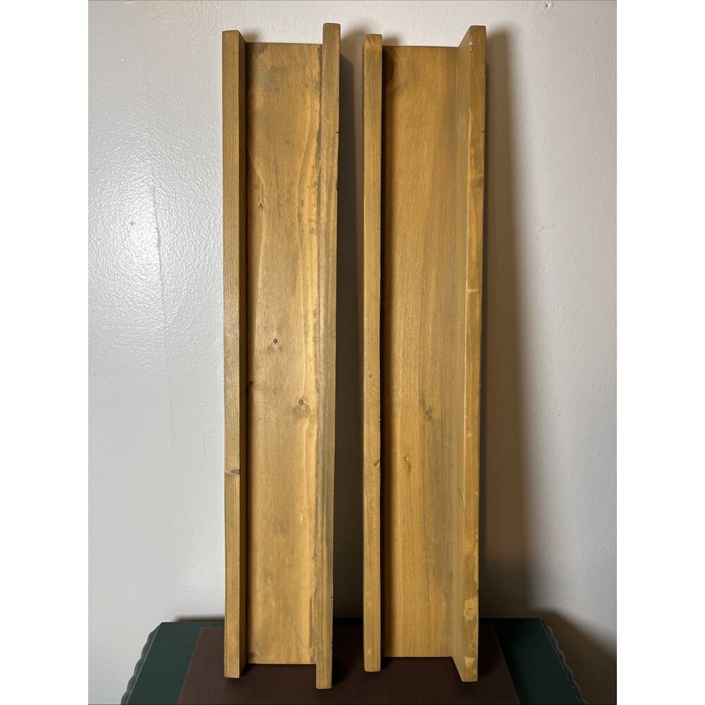 Wooden Lightweight Floating Shelves Pair 23” x 4”